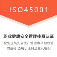 江苏ISO三体系认证机构ISO45001认证资料